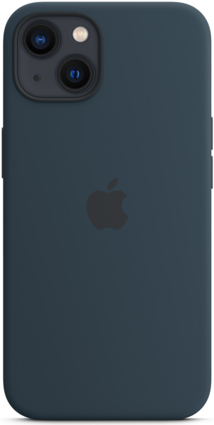 Чохол Apple Silicone Case with MagSafe для Apple iPhone 13 (Abyss Blue)