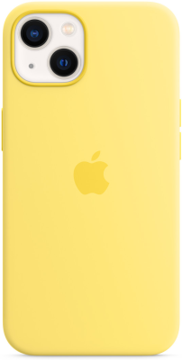 Чехол Apple Silicone Case with MagSafe для Apple iPhone 13 (Lemon Zest)