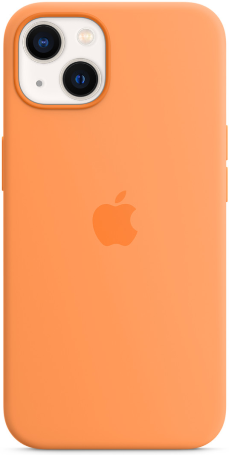 Чехол Apple Silicone Case with MagSafe для Apple iPhone 13 (Marigold)