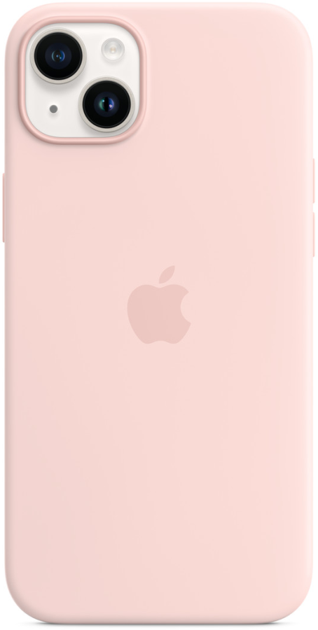 Чохол Apple Silicone Case with MagSafe для Apple iPhone 14 Plus (Chalk Pink)