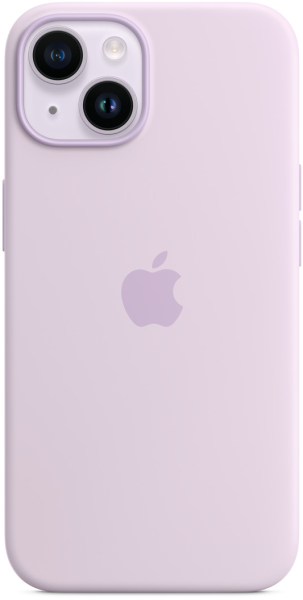 Чехол Apple Silicone Case with MagSafe для Apple iPhone 14 (Lilac)