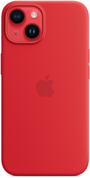 Чохол Apple Silicone Case with MagSafe для Apple iPhone 14 (PRODUCT RED)