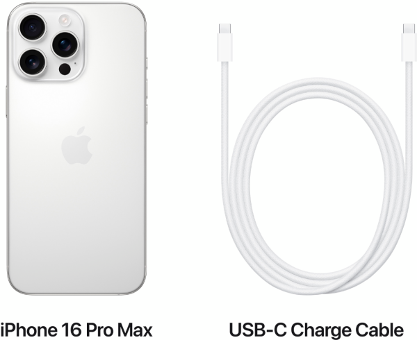 Смартфон Apple iPhone 16 Pro Max 256 GB (White Titanium)