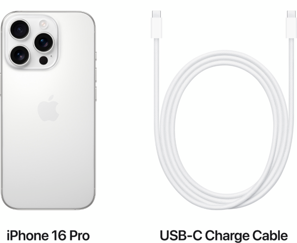 Смартфон Apple iPhone 16 Pro 128 GB (White Titanium)