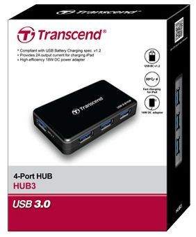USB-хаб Transcend SuperSpeed Hub TS-HUB3K USB 3.0 (6342204) 