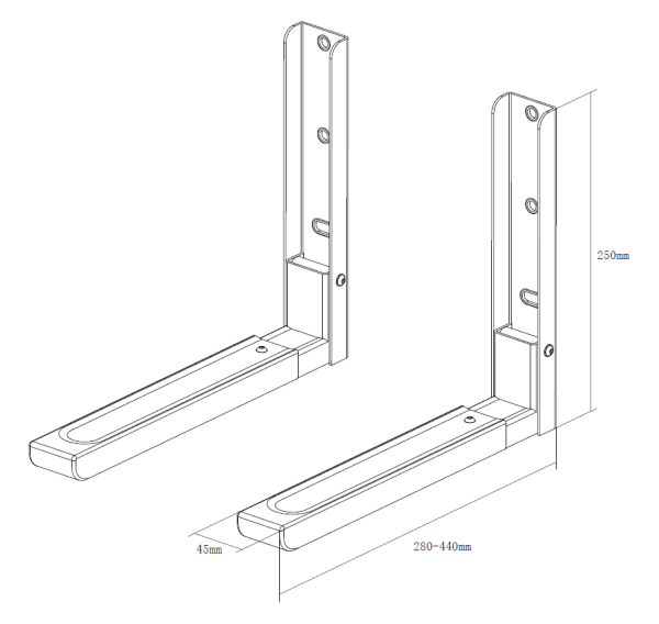 Кронштейн настінний X-Digital MW2080 White (5650242) 