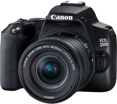 Цифрова дзеркальна фотокамера Canon EOS 250D Kit 18-55 IS STM Black (6500425) 