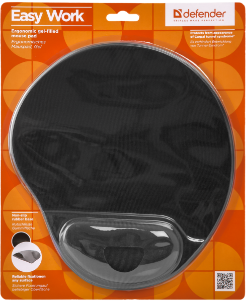 Килимок для миші Defender Easy Work Black (50905) (5804816) 