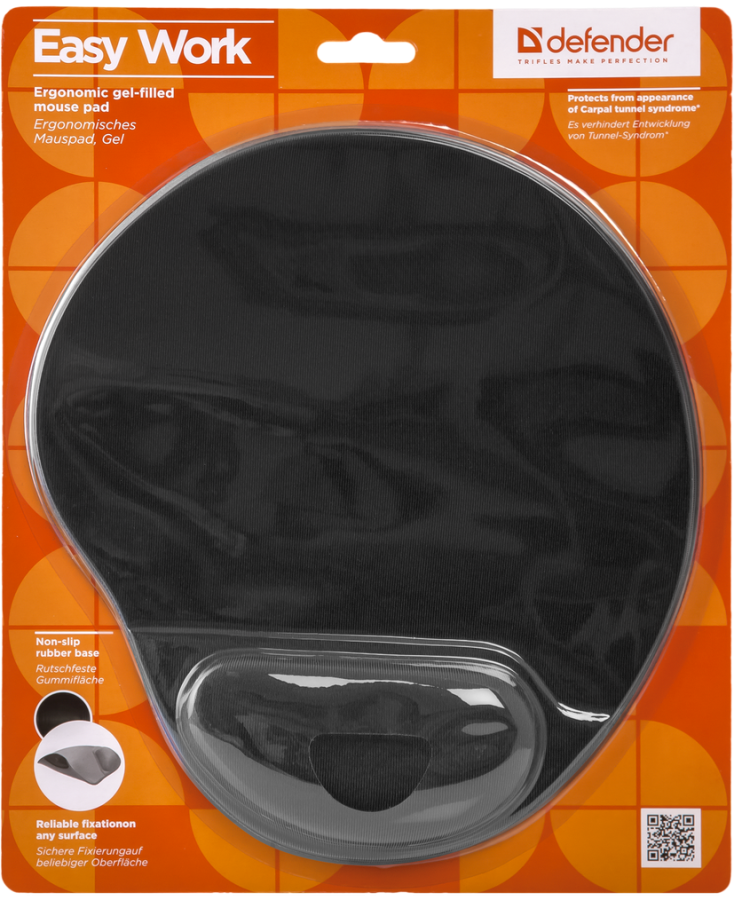 Килимок для миші Defender Easy Work Black (50905) (5804816) 