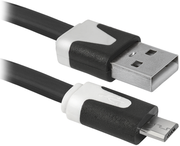 Кабель Defender USB08-03P USB 2.0 AM-MicroBM 1.0m, пакет (87475) (6282556) 