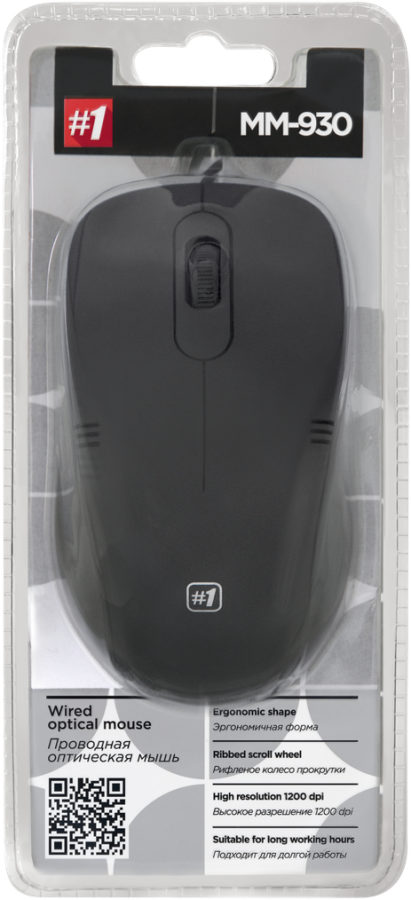 Миша Defender #1 MM-930 Black (52930) (6307889) 