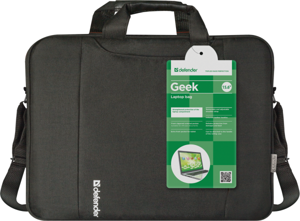Сумка Defender Geek 15.6" Black (26084) (6396858) 