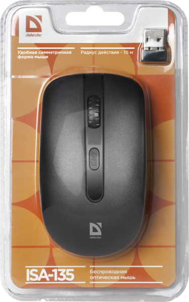 Миша Defender ISA-135 Чорний (6540641) 