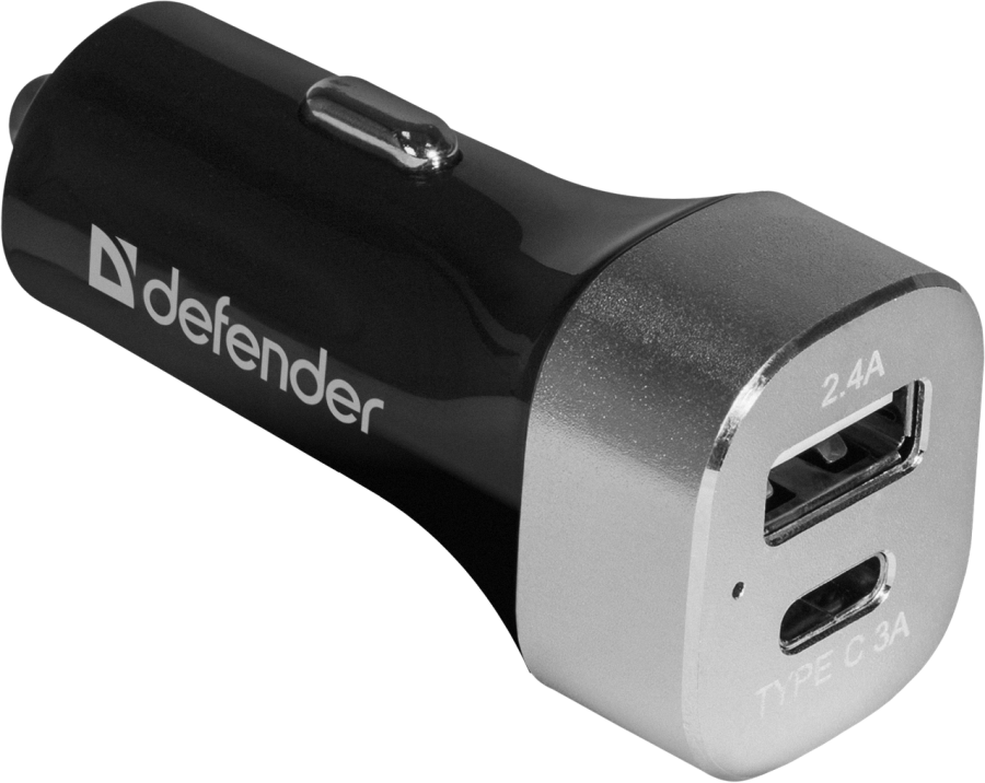 Автомобільний зарядний пристрій Defender UCG-01 авто, 1 порт USB + TypeC, 5V / 5.4A (83569) (6383812) 