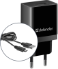 Мережевий зарядний пристрій Defender UPС-11 1xUSB, 5V/2.1А, Кабель micro-USB (83556) (6514095) 