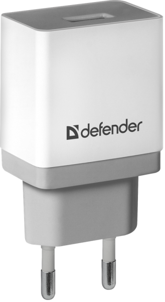 Мережевий зарядний пристрій Defender UPA-21 White, 1xUSB, 5V/2.1A (83571) (6505064) 