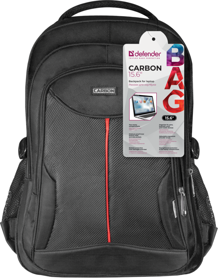 Рюкзак Defender Carbon 15.6" Black (26077) (6396857) 