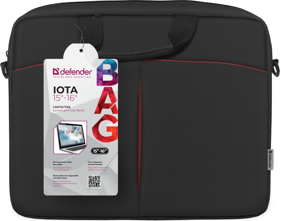 Сумка Defender Iota 15"-16" Black (26007) (5966318) 