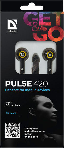 Гарнітура Defender Pulse 420 Yellow (63421) (6217090) 