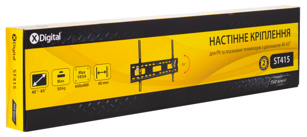 Кронштейн настінний X-Digital STEEL ST415 Black (6185118) 