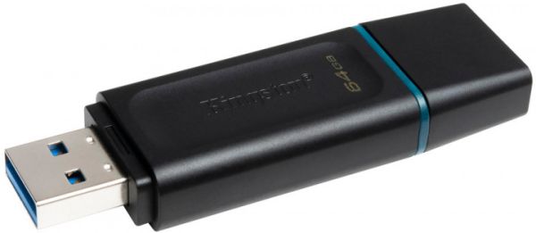 Flash Drives Kingston DataTraveler Exodia 64GB USB 3.2 (DTX/64GB) Black/Teal (6622892) 