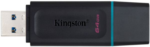 Flash Drives Kingston DataTraveler Exodia 64GB USB 3.2 (DTX/64GB) Black/Teal (6622892) 