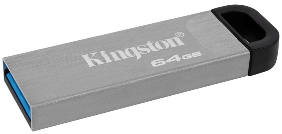 Flash Drives Kingston DataTraveler Kyson 64GB USB 3.2 (DTKN/64GB) Silver/Black (6622888) 
