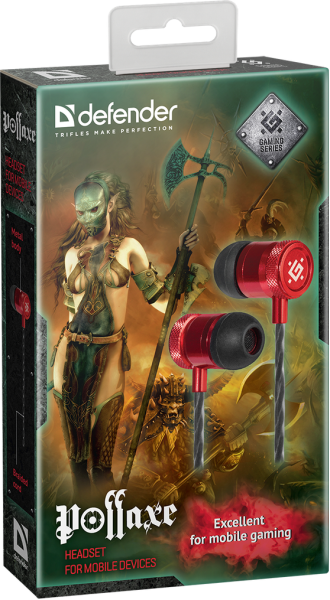 Гарнітура Defender Pollaxe Black + Red (64453) (6626214) 