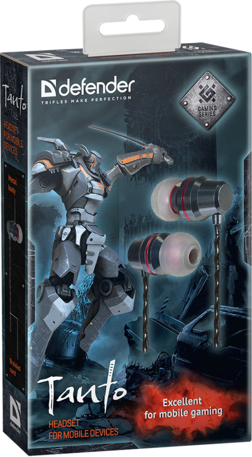 Гарнітура Defender Tanto Black + Gray (64451) (6492218) 