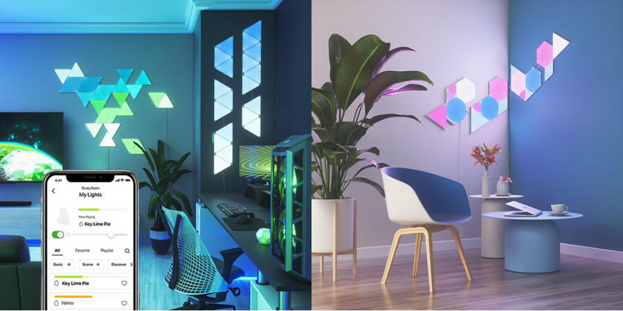 Розумна система освітлення Nanoleaf Shapes - Triangles Starter Kit - 9 шт. (White)