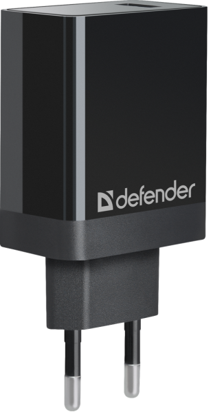 Мережевий зарядний пристрій Defender UPA-101 Black, 1 USB, QC 3.0, 18W (83573) (6710059) 
