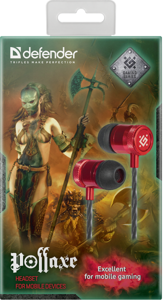 Гарнітура Defender Pollaxe Black + Red 1.2 m (64453) (6492220) 