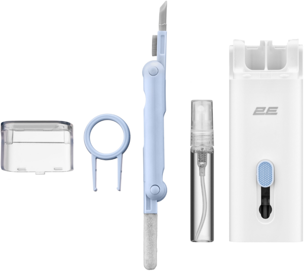 Набір 2E Multi Cleaning Kit 7in1 для чистки оргтехніки (White/Blue)