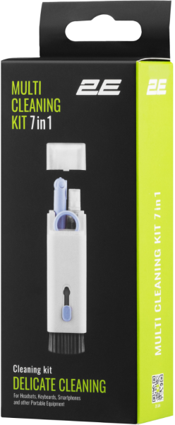Набір 2E Multi Cleaning Kit 7in1 для чистки оргтехніки (White/Blue)