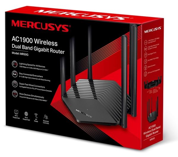 Бездротовий маршрутизатор Mercusys MR50G AC1900 (6706138) 