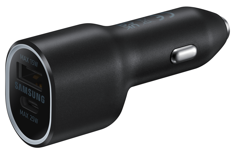 Автомобільний зарядний пристрій Samsung EP-L4020NBEGRU 40W Super Fast Dual Charger (Black) (6810228) 