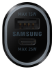 Автомобільний зарядний пристрій Samsung EP-L4020NBEGRU 40W Super Fast Dual Charger (Black) (6810228) 