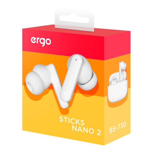 Гарнітура ERGO BS-730 Sticks Nano 2 White (6819312) 