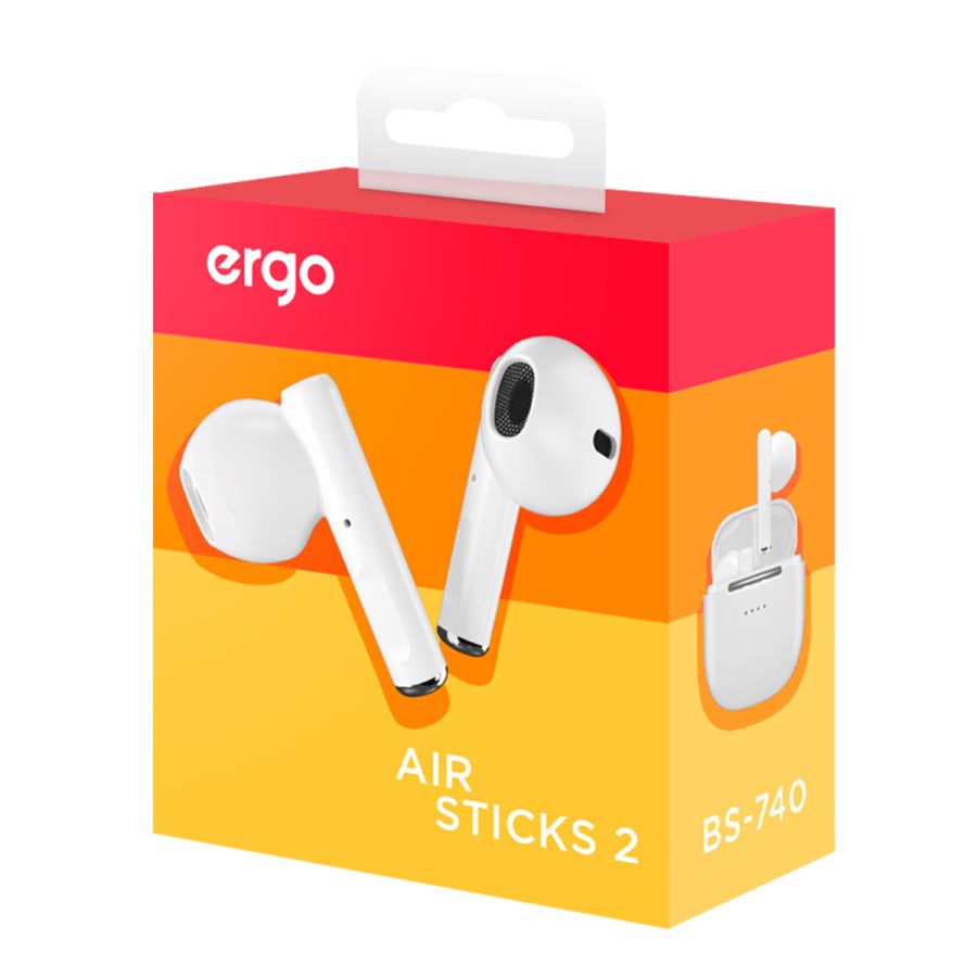 Гарнітура ERGO BS-740 Air Sticks 2 White (6819314) 