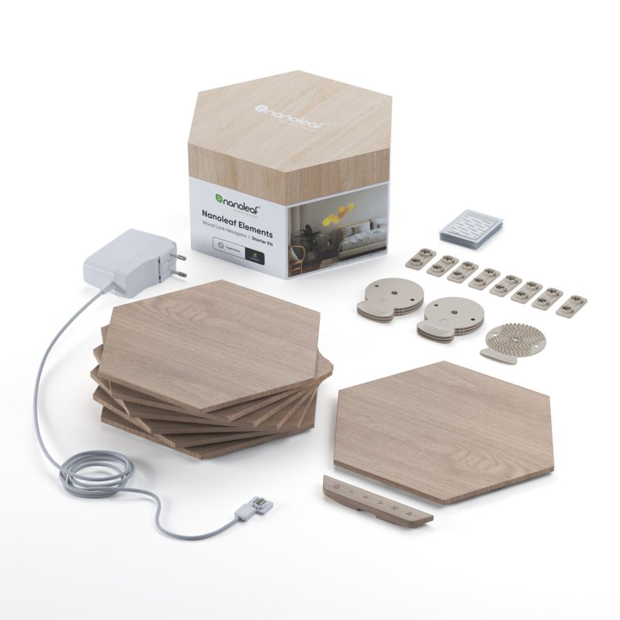 Розумна система освітлення Nanoleaf Elements - Hexagons Starter Kit - 7 шт.
