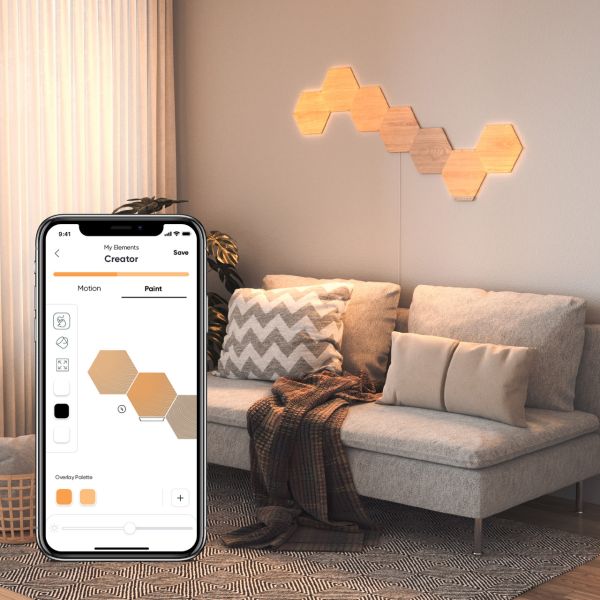 Розумна система освітлення Nanoleaf Elements - Hexagons Starter Kit - 7 шт.