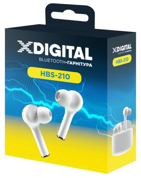Гарнітура X-Digital HBS-210 White (6819319) 