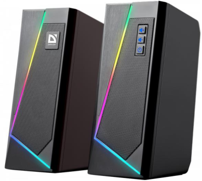 Акустика Defender 2.0 Solar 3 10 W, BT/Light, USB (65103) (6857321) 