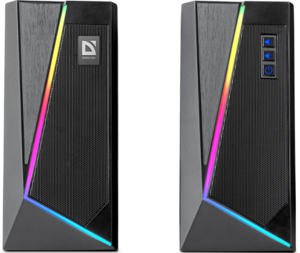 Акустика Defender 2.0 Solar 3 10 W, BT/Light, USB (65103) (6857321) 