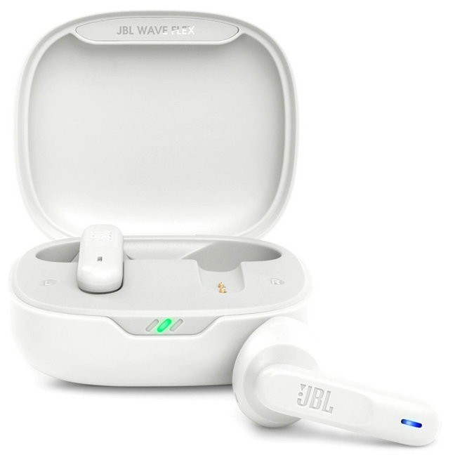 Гарнітура JBL WAVE FLEX White (JBLWFLEXWHT) (6861937) 