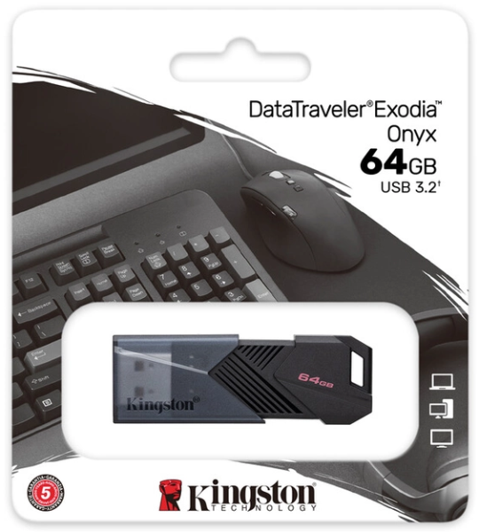 Flash Drive Kingston DT Exodia ONYX 64GB USB 3.2 (6865304) 
