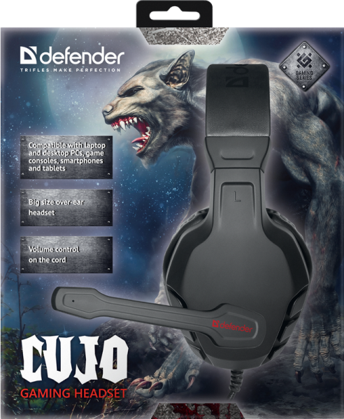 Гарнітура Defender Сujo Black-Red (64505) (6869959) 