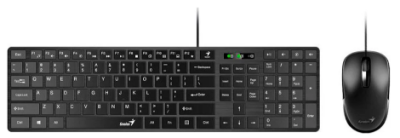 IT набір Genius C-126 SlimStar USB Black Ukr (6823064) 