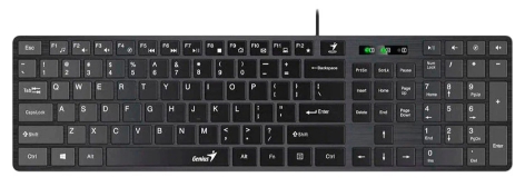 IT набір Genius C-126 SlimStar USB Black Ukr (6823064) 