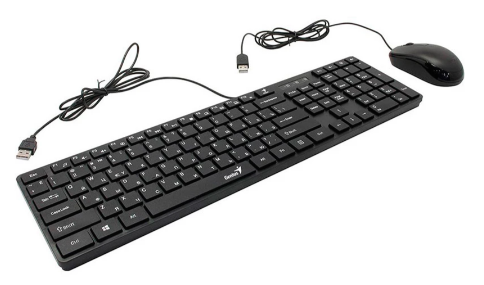 IT набір Genius C-126 SlimStar USB Black Ukr (6823064) 